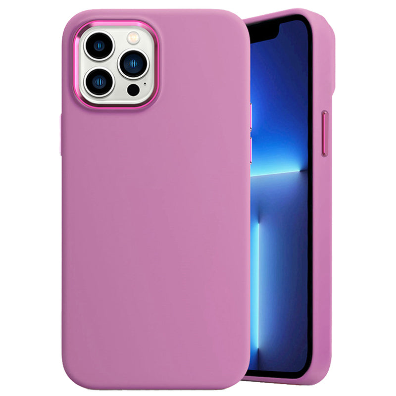 For iPhone 13 Pro Max Liquid Silicone Case Metal Lens Frame Shockproof Protective Phone Cover For iPhone 13 Pro Max Liquid Silicone Case Metal Lens Frame Shockproof Protective Phone Cover